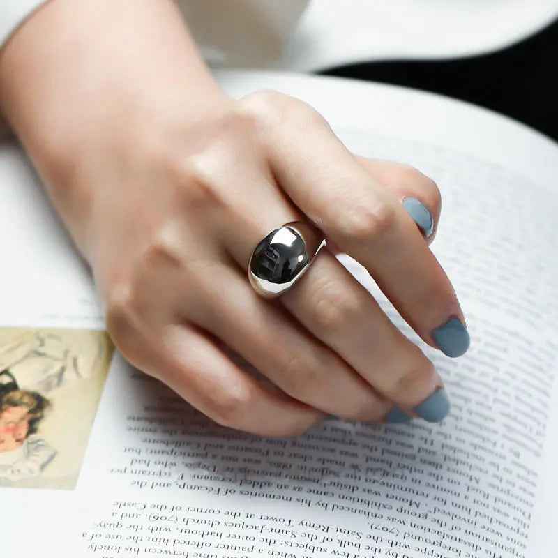Simple And Irregular Ring Personality Ornament - R1034 / Adjustable Opening - electronic accessories