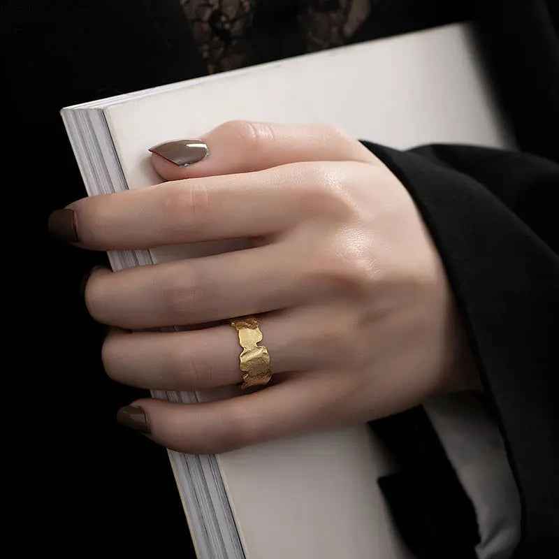 Simple And Irregular Ring Personality Ornament - R1038 / Adjustable Opening - electronic accessories