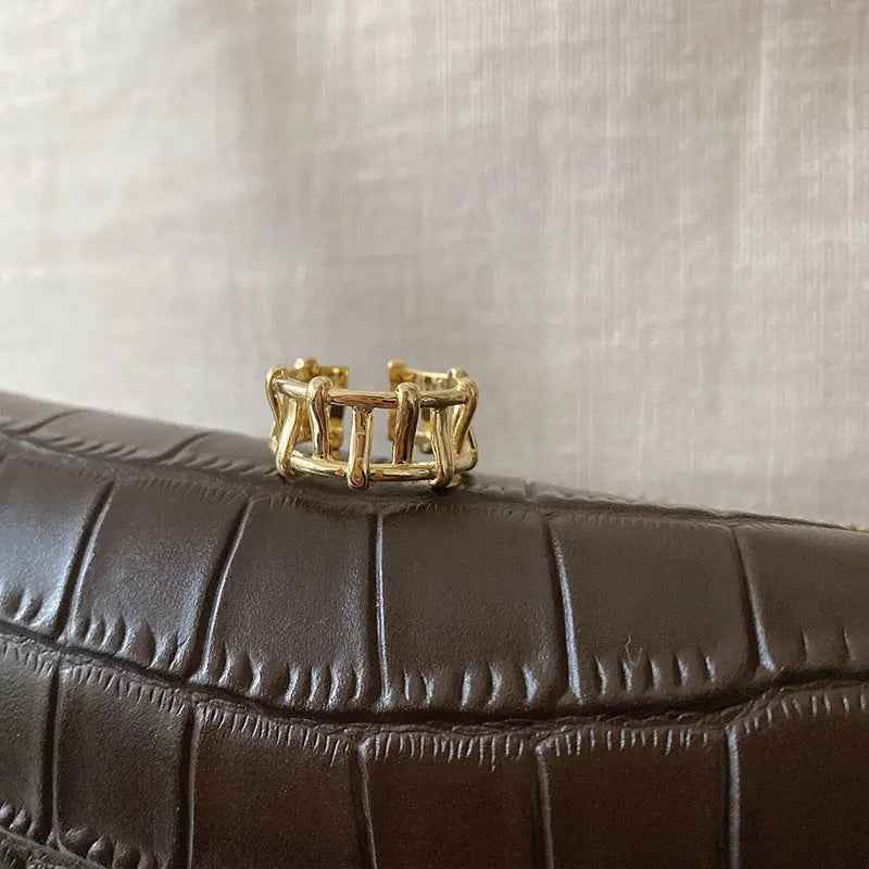 Simple And Irregular Ring Personality Ornament - R1048 / Adjustable Opening - electronic accessories