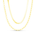 Simple Clip Chain Fashion Multi-layer - Gold - electronic accessories
