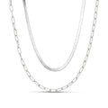 Simple Clip Chain Fashion Multi-layer - Silver - electronic accessories