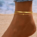 Simple Double Layer Snake Bone Anklet Sexy All-matching - electronic accessories