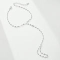 Simple Elegant Cold Lip Chain Bracelet - Silver - electronic accessories