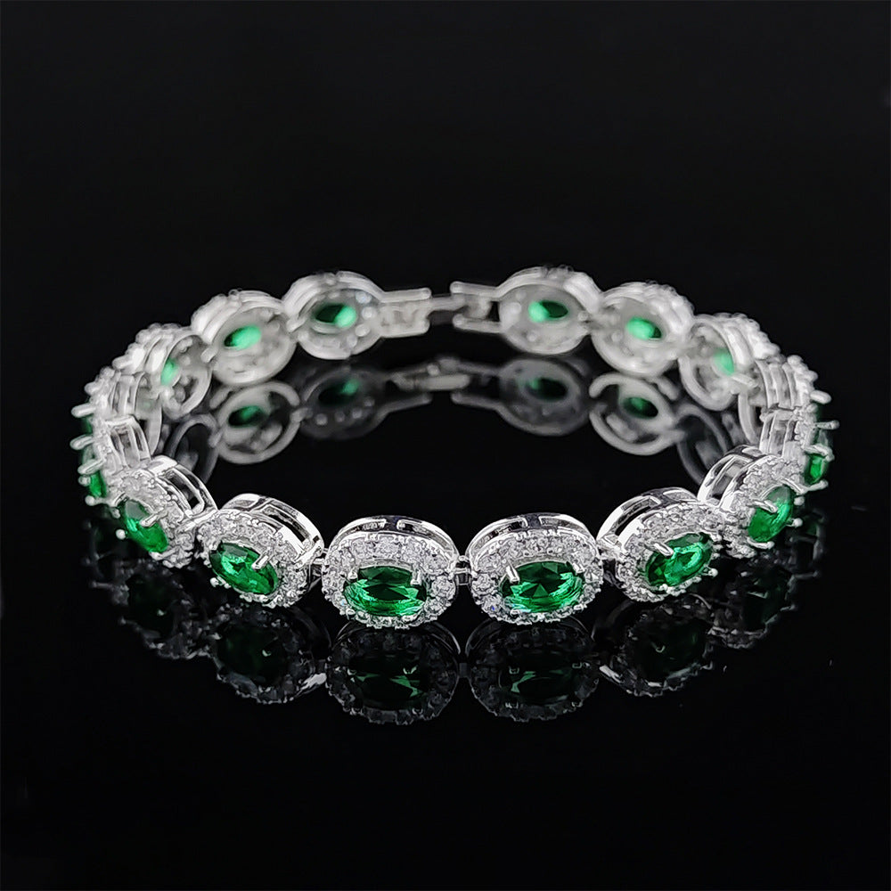 Simple Fashion Classic Egg-shaped Bracelet - Green - electronic accessories