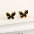 Simple Fashion Personality Temperament Butterfly Necklace - Black Studs - electronic accessories