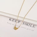 Simple Fashion Personality Temperament Butterfly Necklace - Gold - electronic accessories