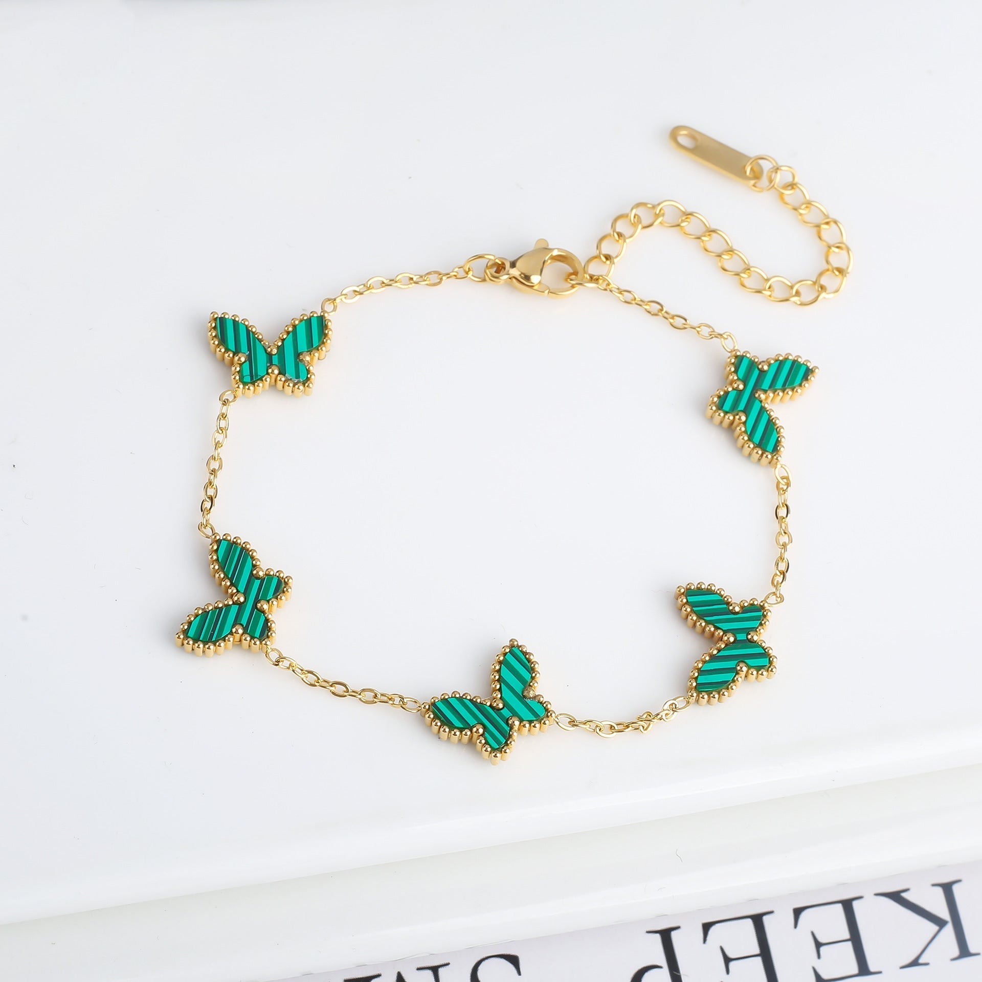 Simple Fashion Personality Temperament Butterfly Necklace - Green Bracelet - electronic accessories