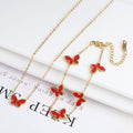 Simple Fashion Personality Temperament Butterfly Necklace - Red Suit - electronic accessories