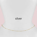 Simple Fashion Special-interest Single Layer Waist Chain For Women - Silver - electronic accessories