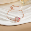 Simple Rotatable Flower Color-preserving Pure Copper Gold-plated Bracelet - Rotating 26 - electronic accessories