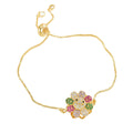Simple Rotatable Flower Color-preserving Pure Copper Gold-plated Bracelet - electronic accessories