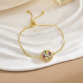 Simple Rotatable Flower Color-preserving Pure Copper Gold-plated Bracelet - electronic accessories