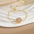 Simple Rotatable Flower Color-preserving Pure Copper Gold-plated Bracelet - Rotating 25 - electronic accessories