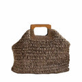 Simple Street Bag Women Summer Beach - deep brown