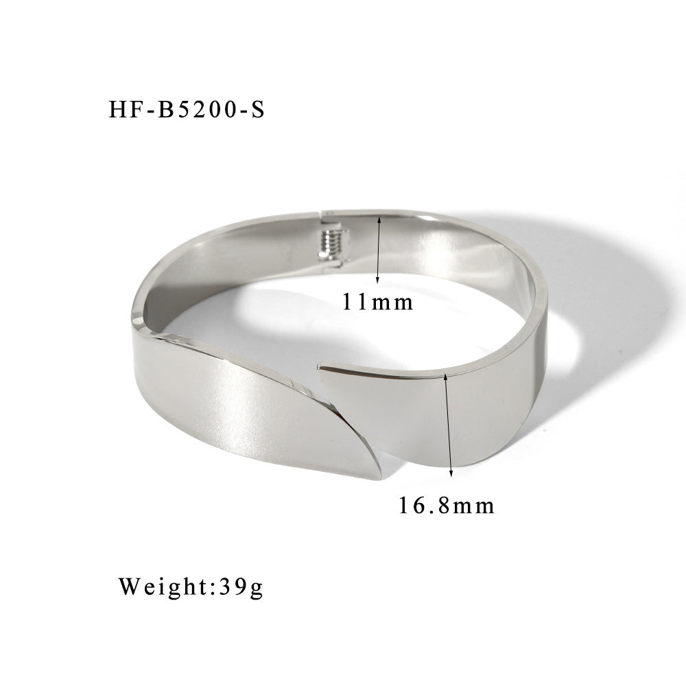Simple Style Fine Polishing High Quality Personalized Opening Bracelet - HFB5200S - electronic accessories