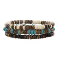 Simple Turquoise Wooden Bead Bracelet - electronic accessories