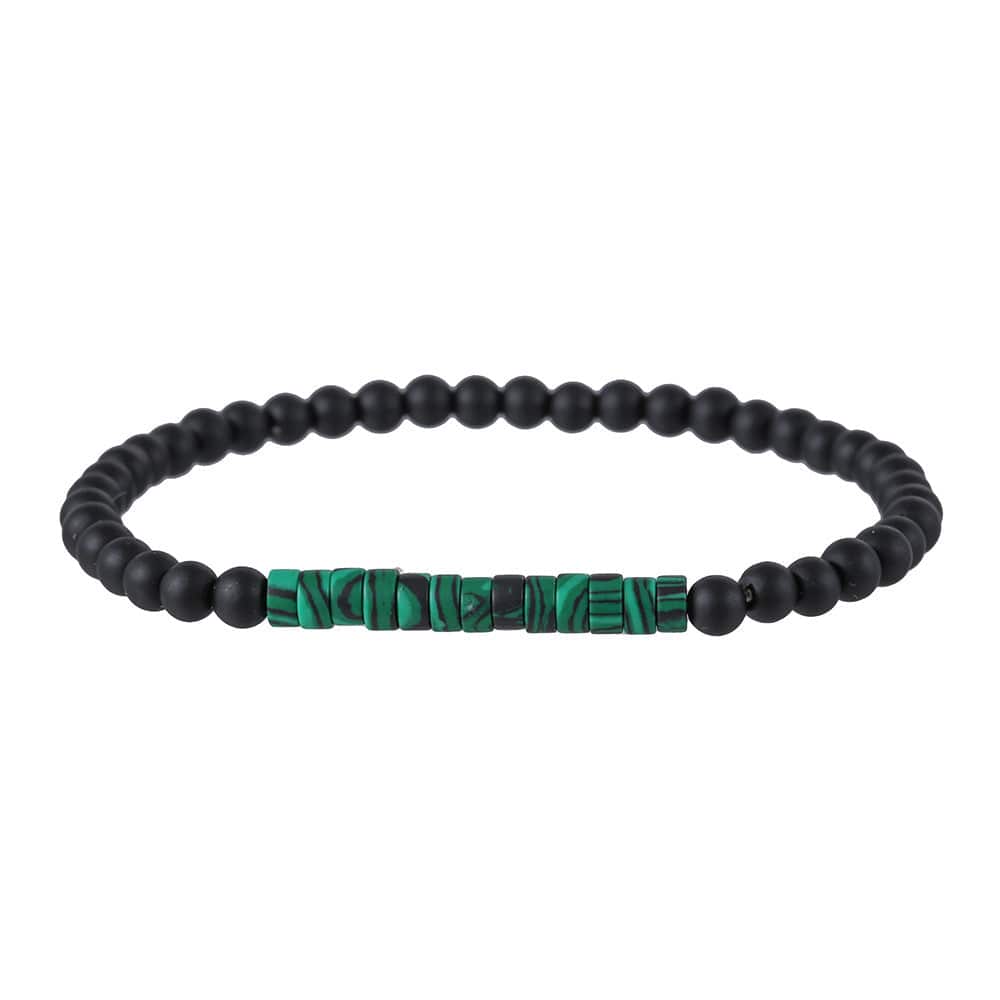 Simple Turquoise Wooden Bead Bracelet - ZJ11728 - electronic accessories