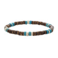 Simple Turquoise Wooden Bead Bracelet - ZJ11932 - electronic accessories