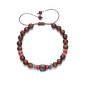 Simple Turquoise Wooden Bead Bracelet - ZJ12524 - electronic accessories