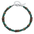 Simple Turquoise Wooden Bead Bracelet - ZJ12926 - electronic accessories