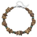 Simple Turquoise Wooden Bead Bracelet - ZJ12927 - electronic accessories