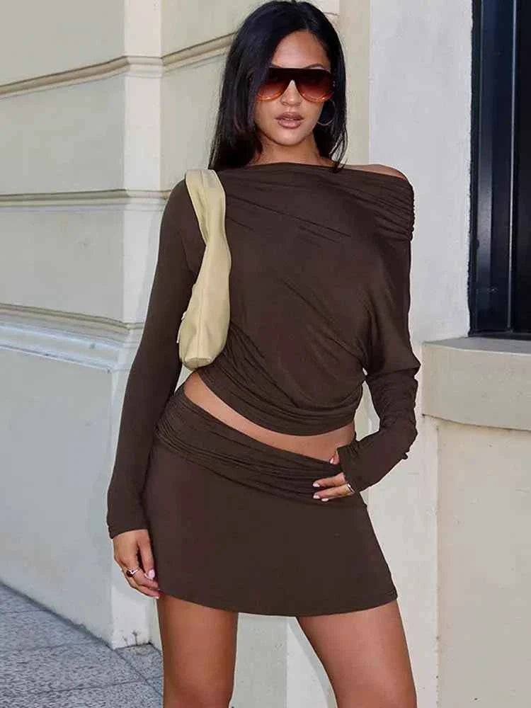 Simple Two Piece Set Women