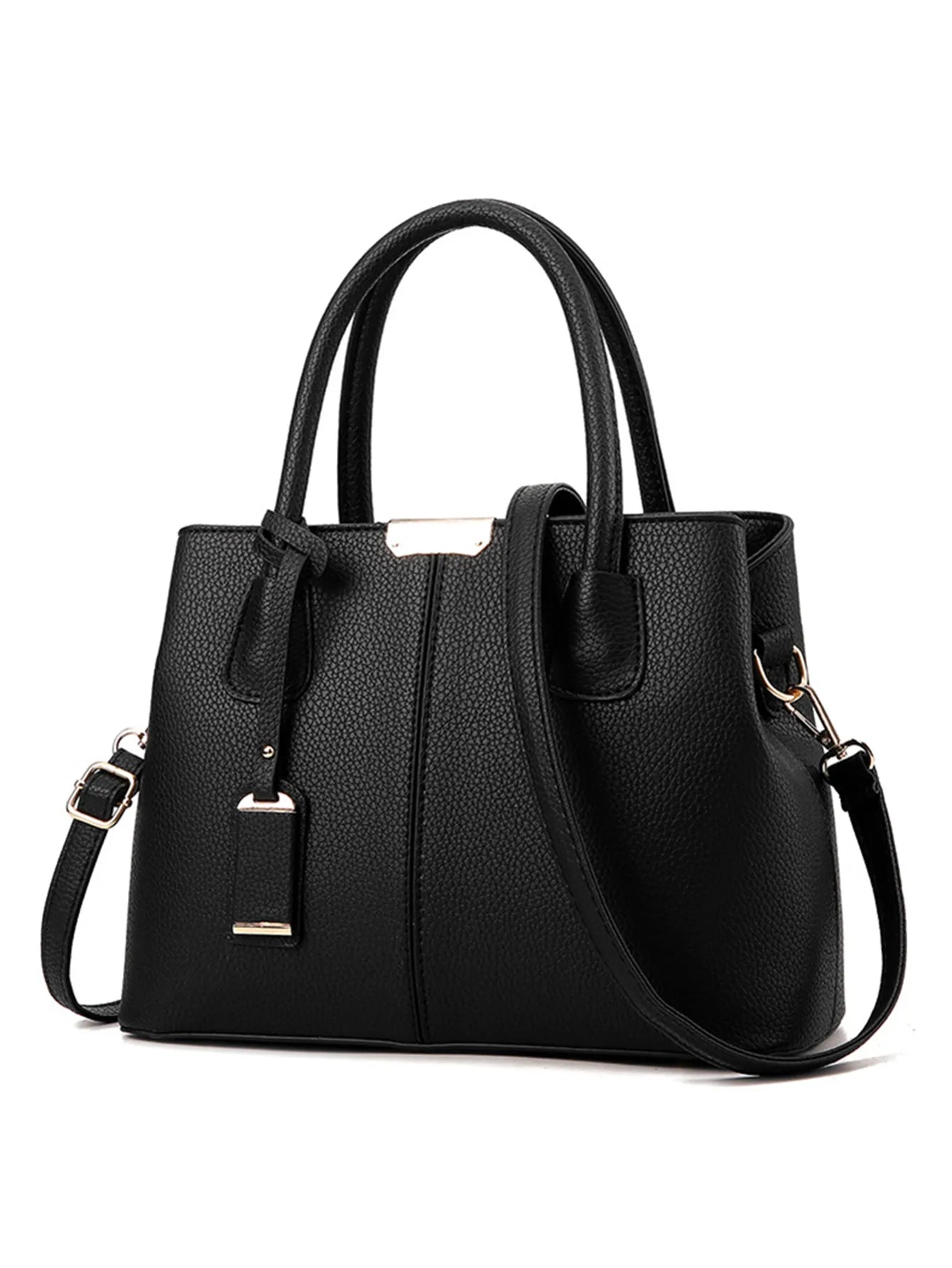 Single Shoulder Oblique Cross Women’s Bag - black