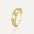 Six-pointed Star Zircon Ring Female - electronic accessories