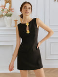 Sleeveless Elegant Mini Dress Women’s - Black / M