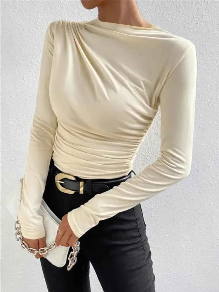 Slim Fit T Shirt Women Long Sleeve