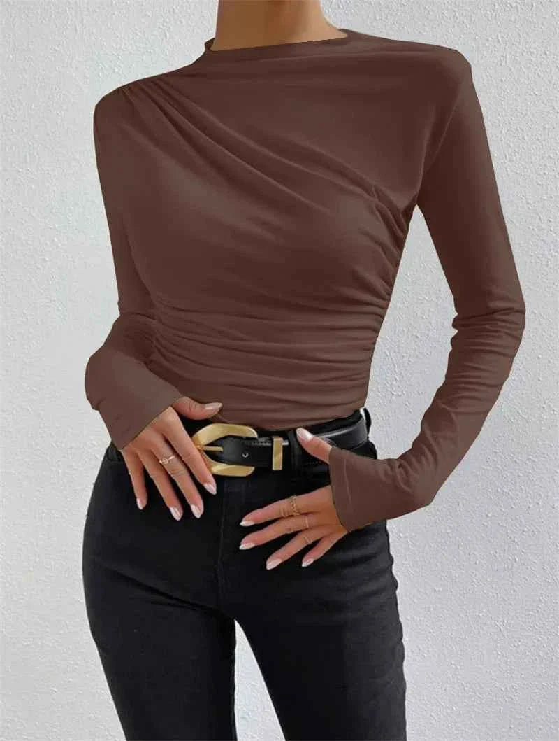 Slim Fit T Shirt Women Long Sleeve