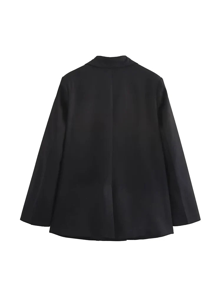 Slim Suit Jacket Asymmetrical Design Lace-up - Other