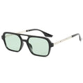 Small Frame Square Sunglasses Woman - Black Green / other