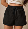 Solid Color Casual Shorts Summer Loose All-matching Pants - Black / 2XL - electronic accessories