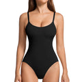 Solid Seamless Shaping Bodysuit Tummy Control Butt Lifting - black / M