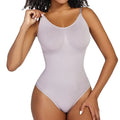 Spandex Bodysuit Thong String Shapewear - purple / XXXL