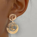 Spiral Earrings - Gold - electronic accessories