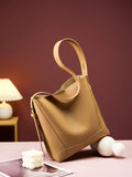 Split leather Cowhide Women Shoulder Bag