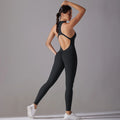 Sports Jumpsuit Backless Scrunch Sporty Bodysuits