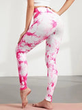 Sports Trousers Skinny Peach Hip Raise High Waist - Rose Red / L - Other