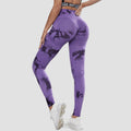 Sports Trousers Skinny Peach Hip Raise High Waist - Violet / L - Other