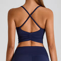Sports Underwear Women’s Cross Beauty Back Vest Yoga - Dark Blue New Color / L - Other