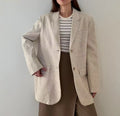 Spring / Summer Women Fashion Linen Basic Jacket
