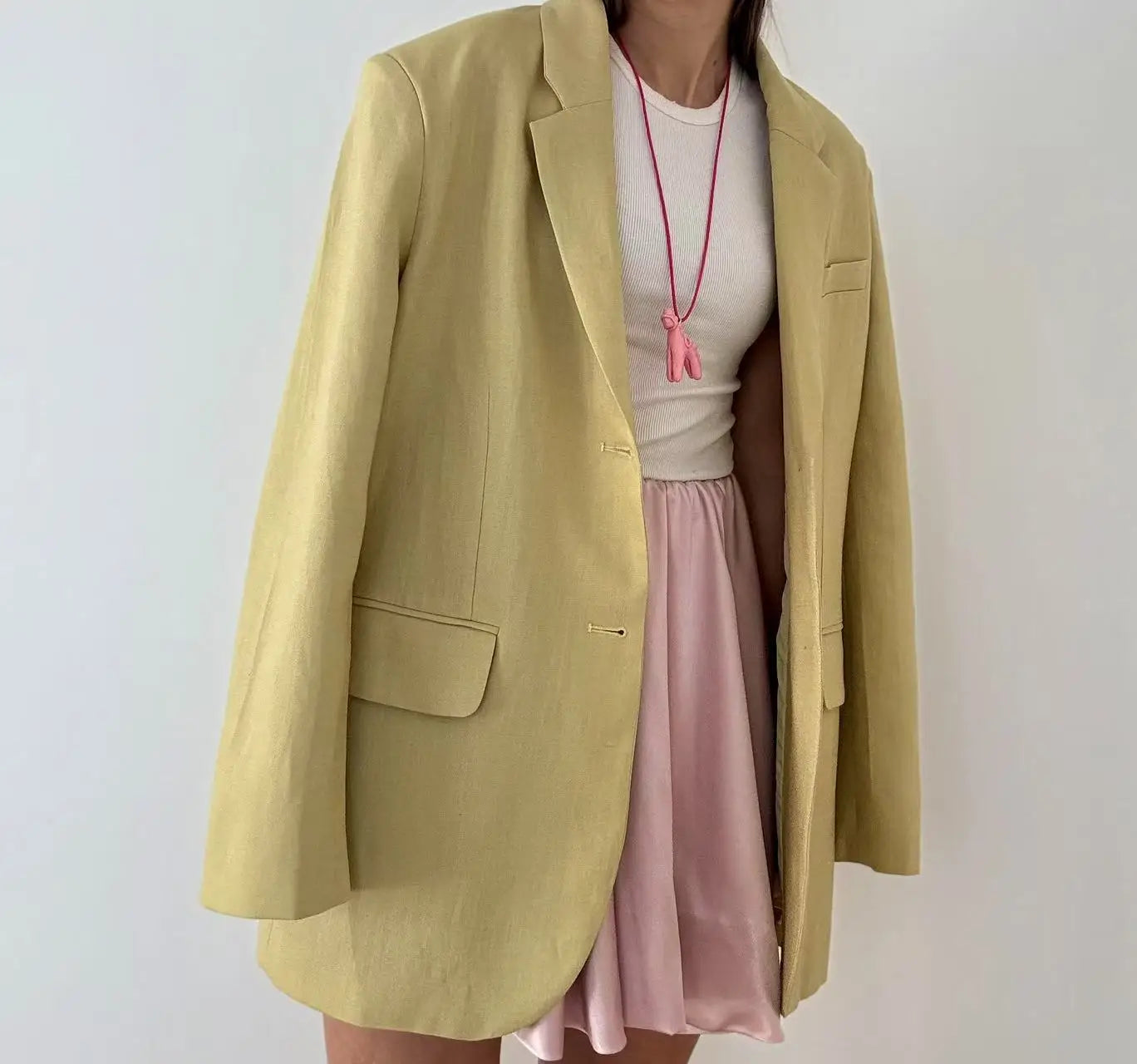 Spring / Summer Women Fashion Linen Basic Jacket