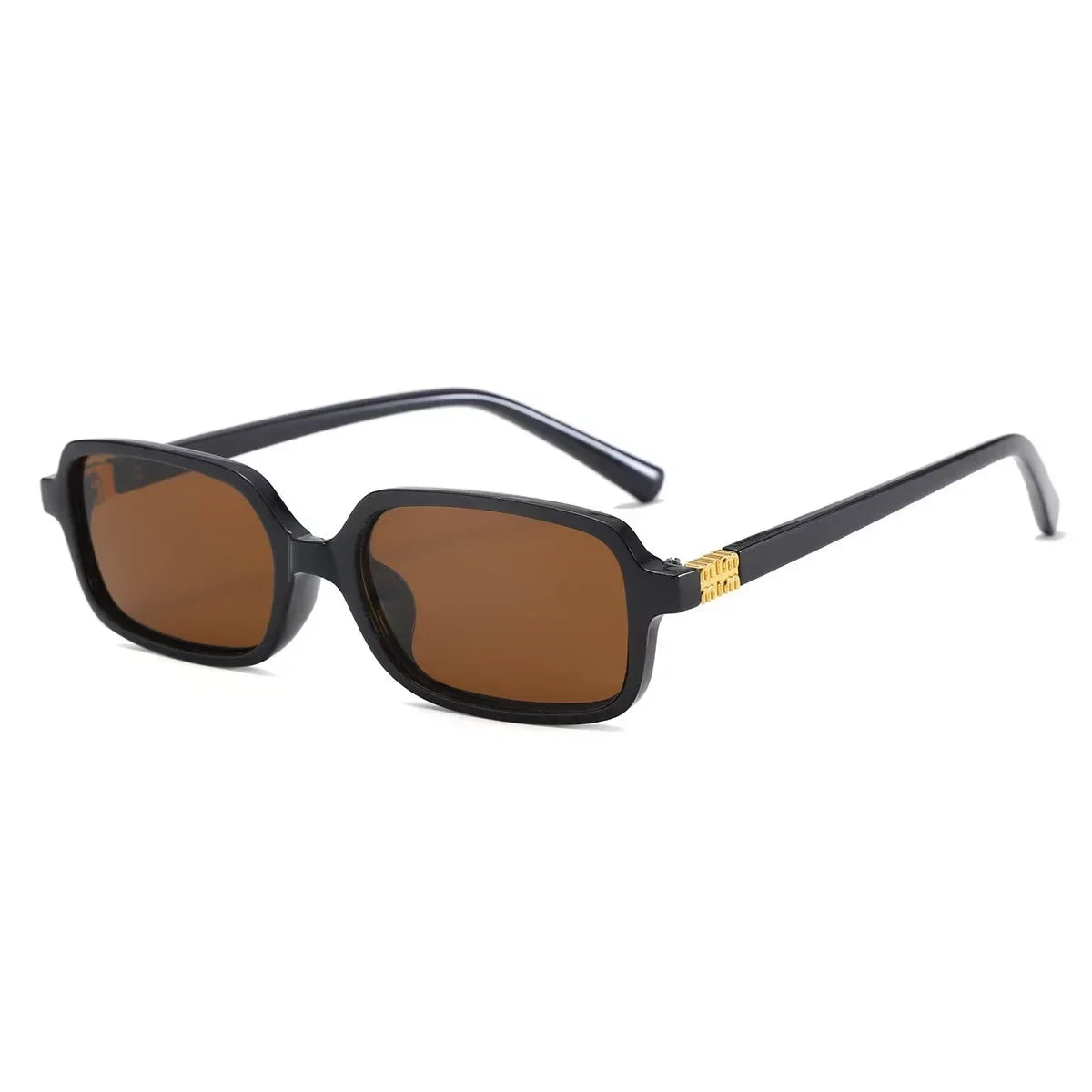 Square Sunglasses for Women - Black Brown / As the photo