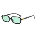 Square Sunglasses for Women - Black Green / As the photo