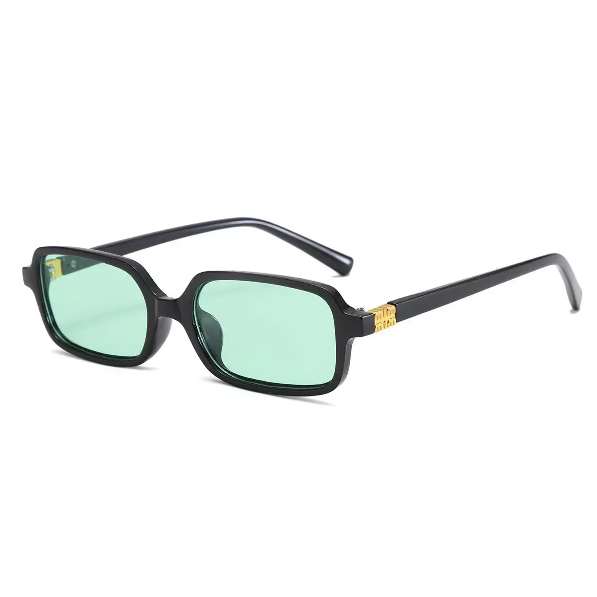 Square Sunglasses for Women - Black Green / As the photo