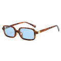 Square Sunglasses for Women - Leopard Blue / As the photo