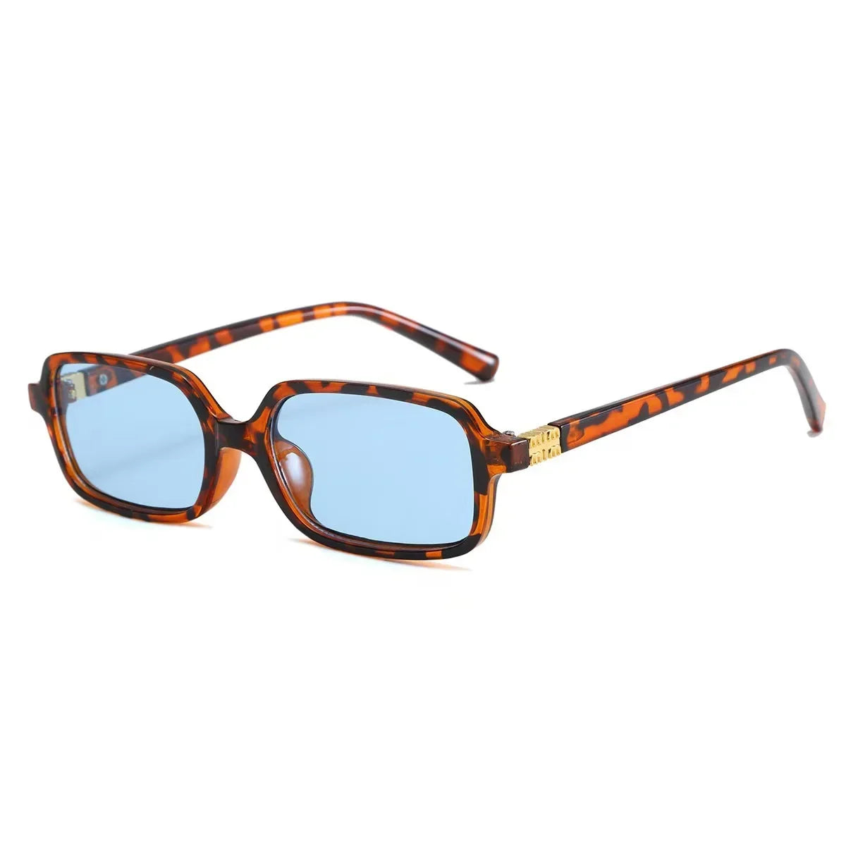 Square Sunglasses for Women - Leopard Blue / As the photo