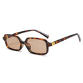 Square Sunglasses for Women - Leopard Champagne / As the photo